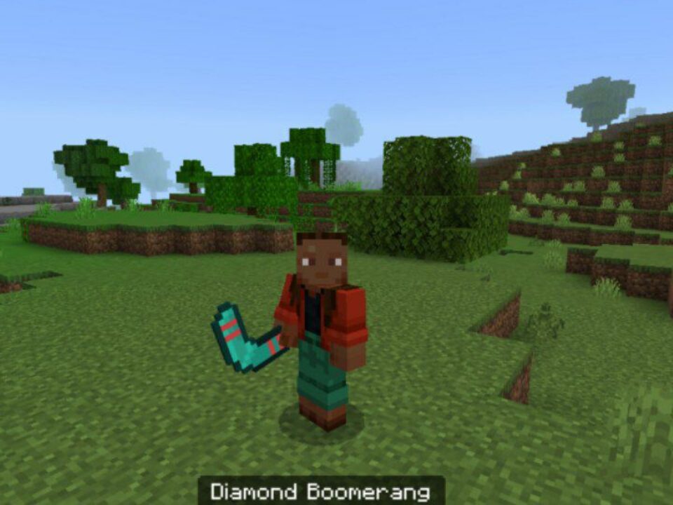 Boomerangs Mod for Minecraft PE