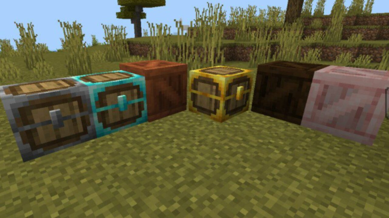 Chests from Keys and Crates Mod for Minecraft PE