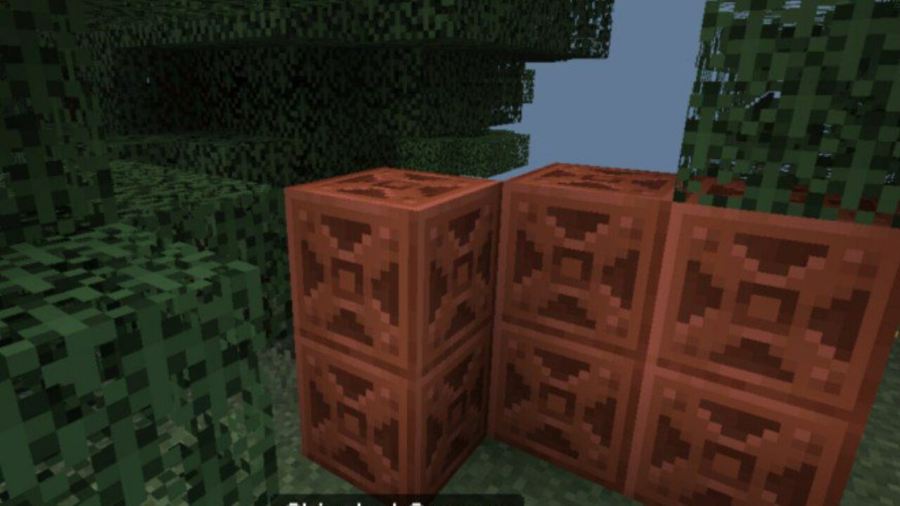 Chiseled Copper from Concept 1.21 Update Mod for Minecraft PE