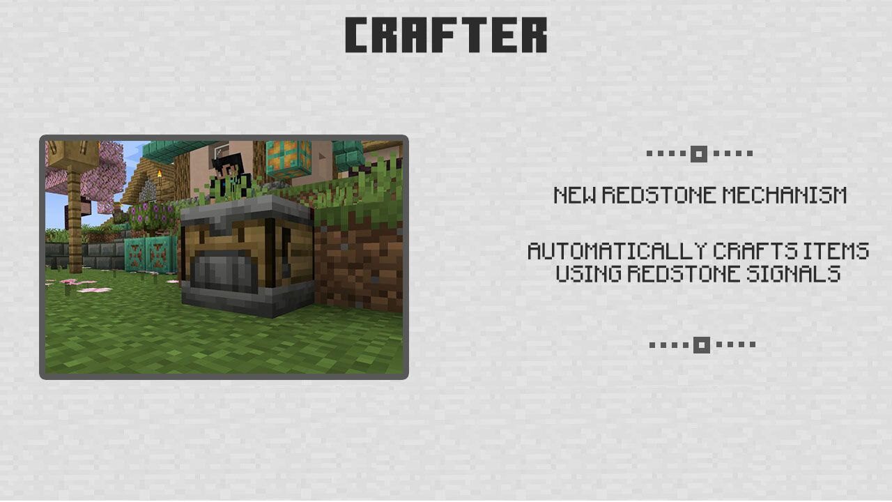Crafter from Minecraft PE 1.20-1.21
