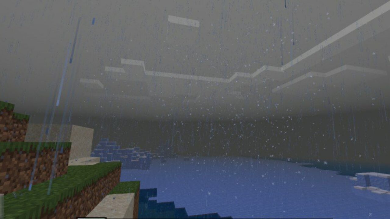 Drops from Realistic Rain Texture Pack for Minecraft PE