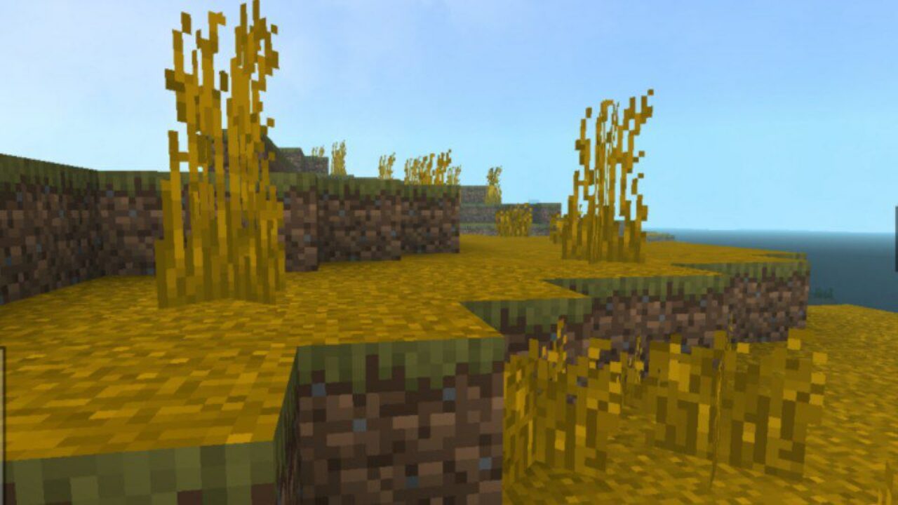 Floating Grass from Autumn Shader for Minecraft PE