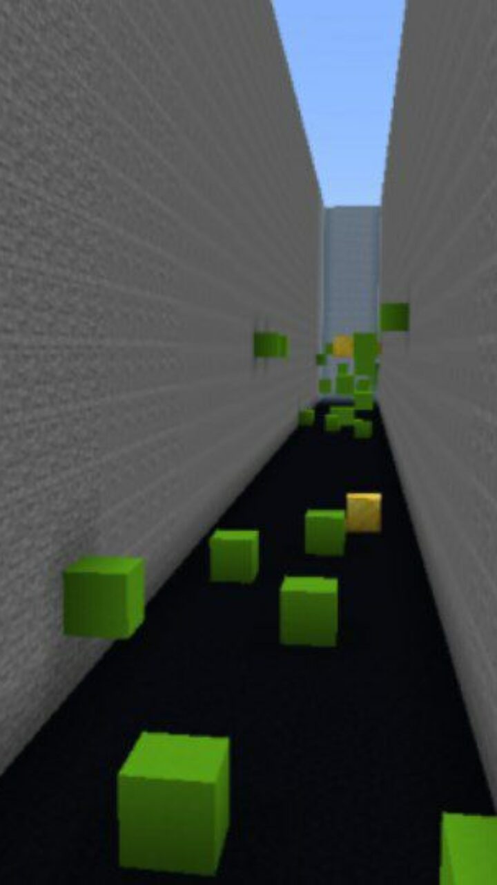 Green Blocks from Parkour Jump Map for Minecraft PE