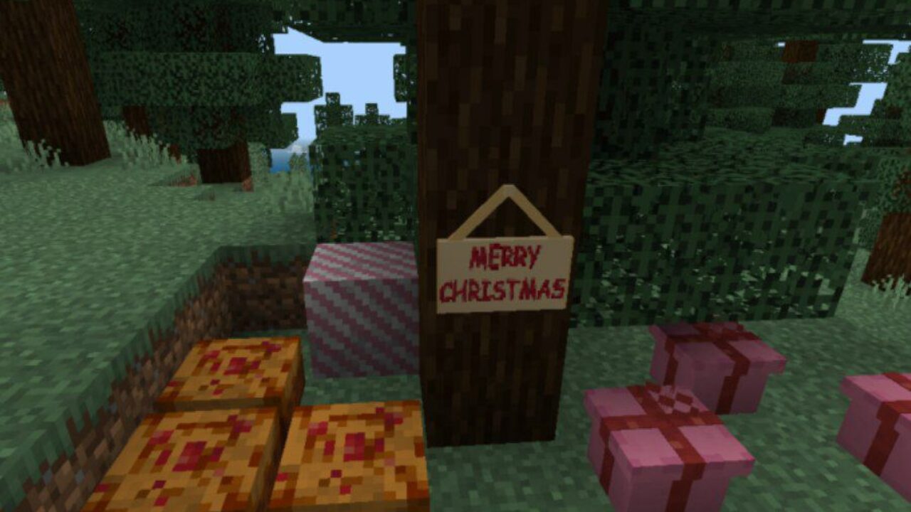 Holiday Stuff from New Year Mod for Minecraft PE