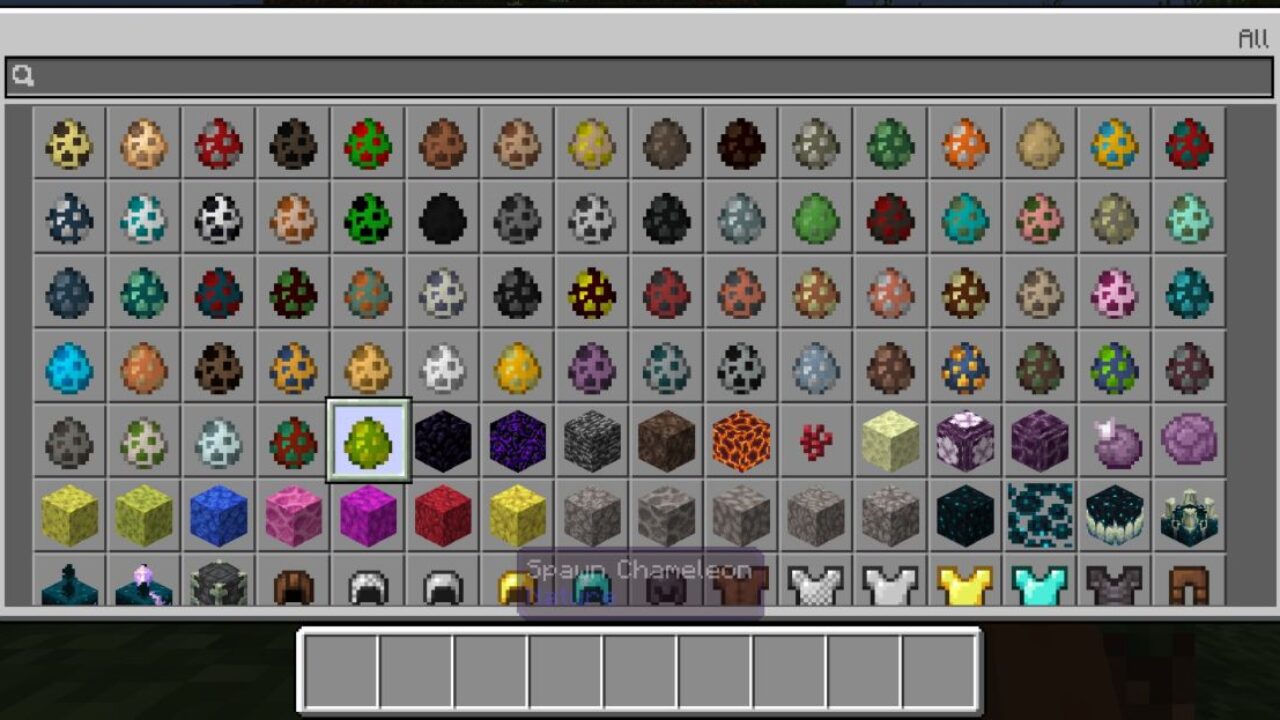 Inventory from Chameleon Mod for Minecraft PE