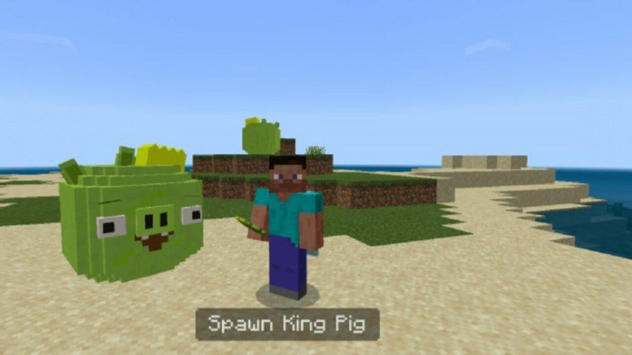 King Pig from Angry Birds Mod for Minecraft PE