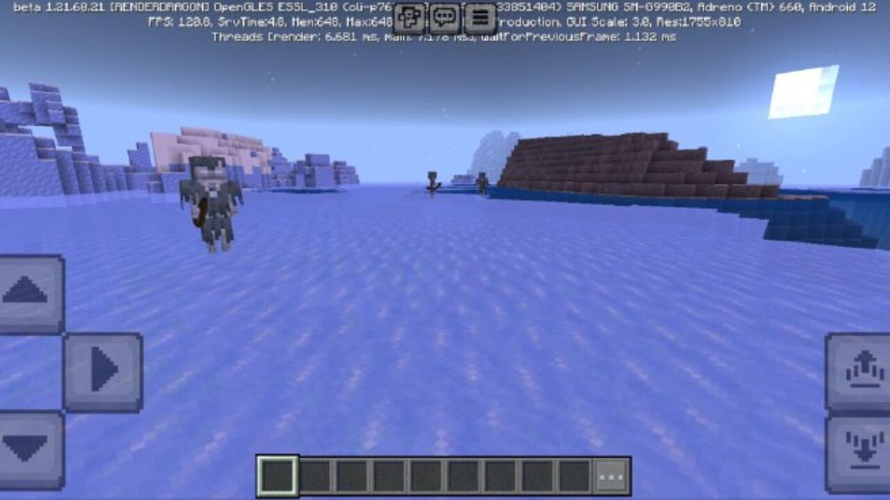 Options from Night Vision Mod for Minecraft PE