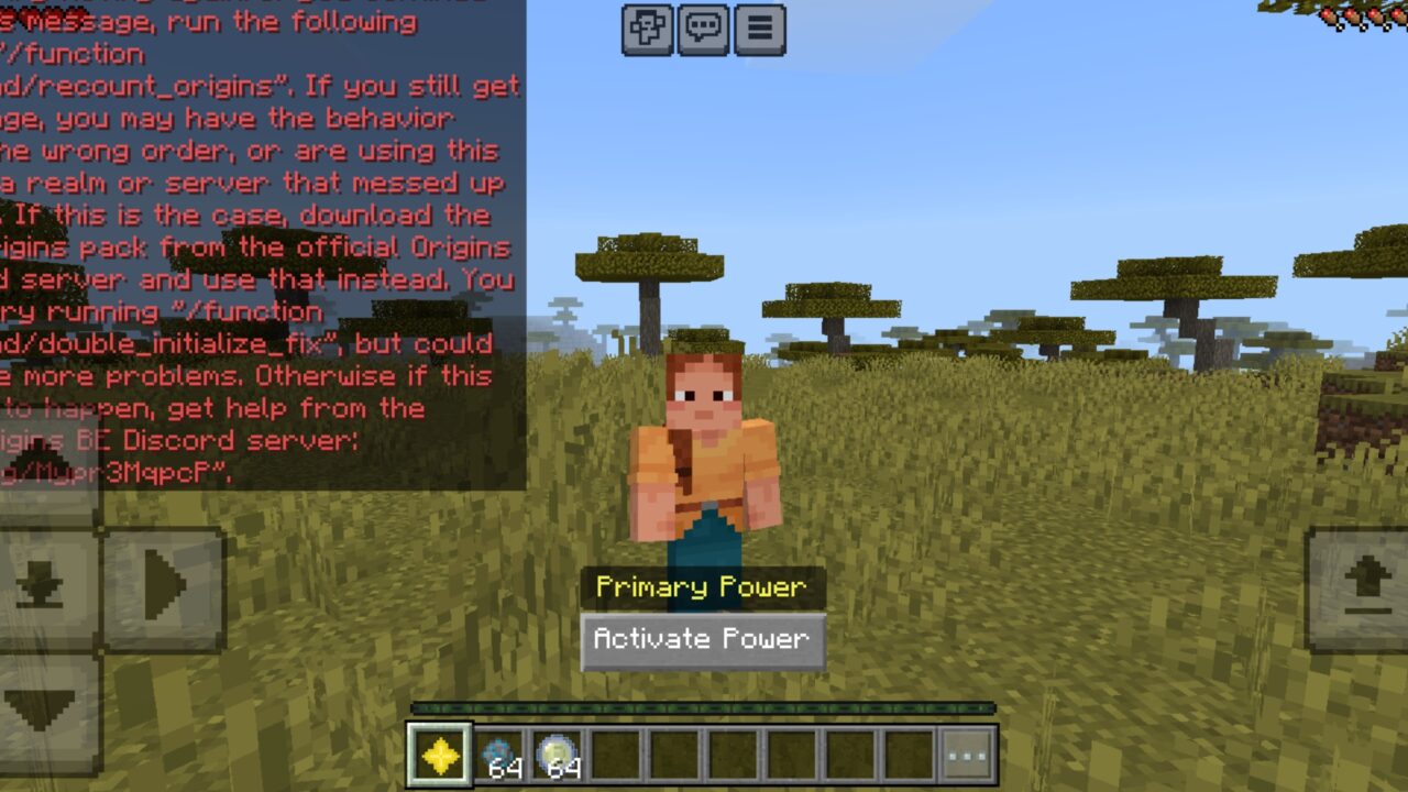 Origins Merged from Origins Mod for Minecraft PE