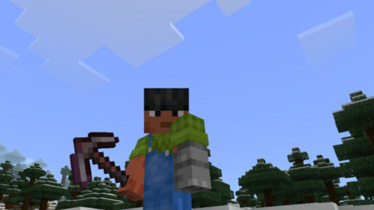 Pickaxe from Tool Durability Mod for Minecraft PE