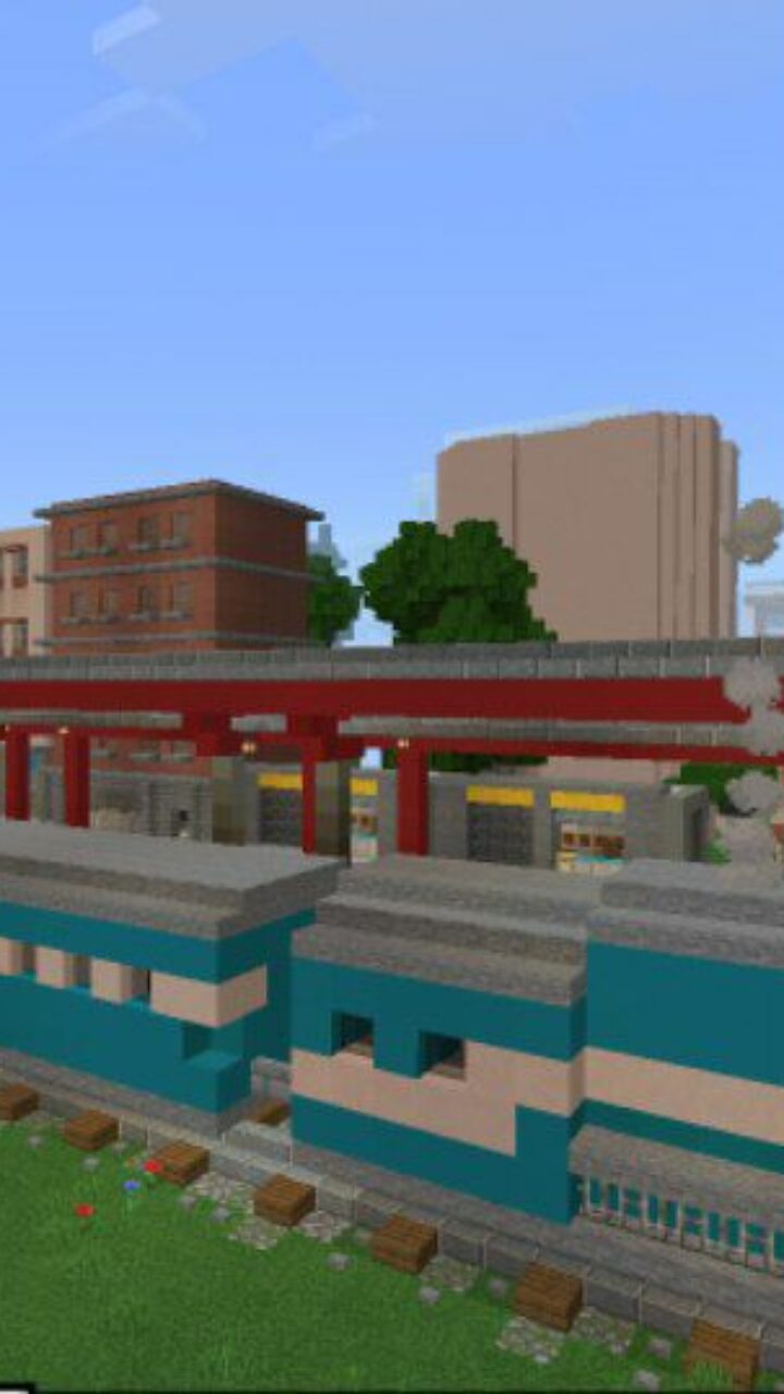 Railway Station from Bangladesh Map for Minecraft PE