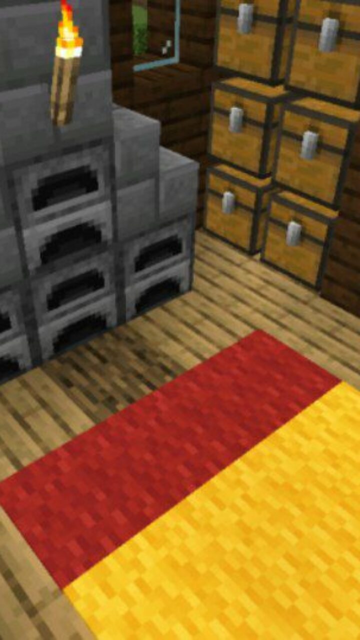 Second Floor from Starter House Map for Minecraft PE