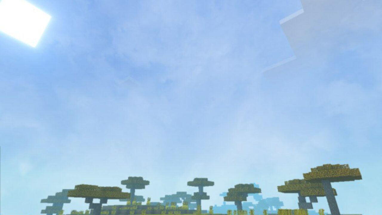 Sky from Autumn Shader for Minecraft PE