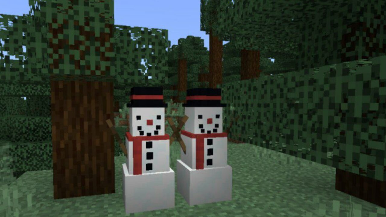 Snowman from New Year Mod for Minecraft PE