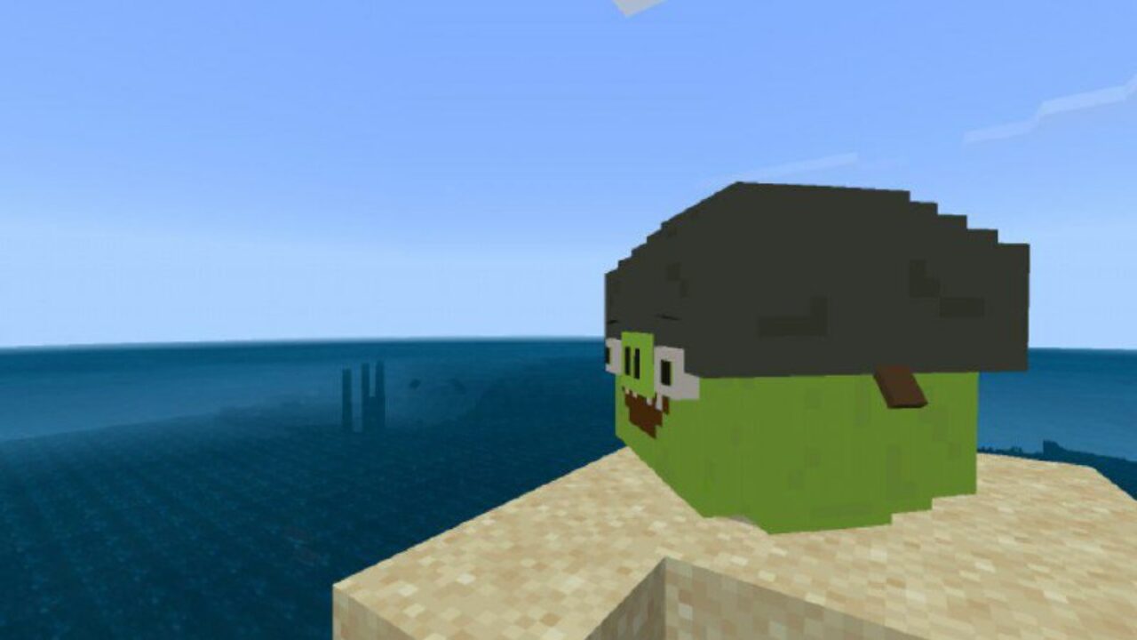 Soldier Pig from Angry Birds Mod for Minecraft PE