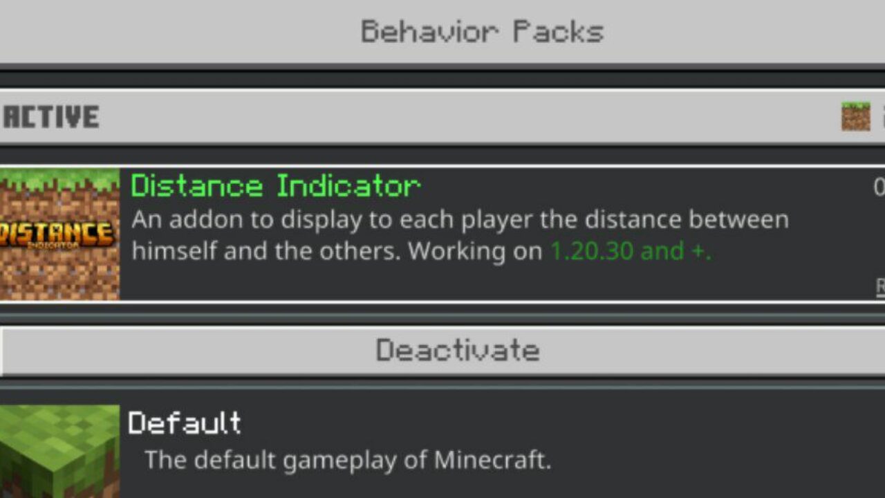 Start from Distance Indicator Mod for Minecraft PE