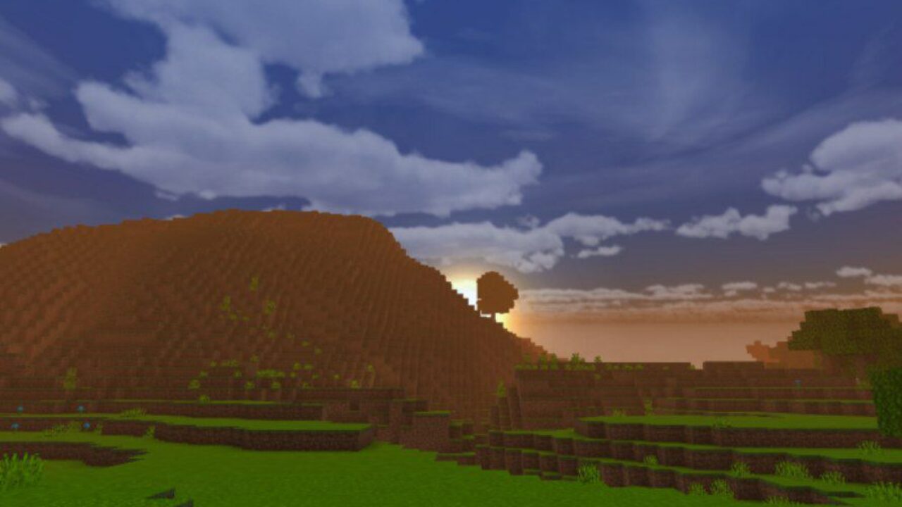 Sunset from BSFBE Shader for Minecraft PE