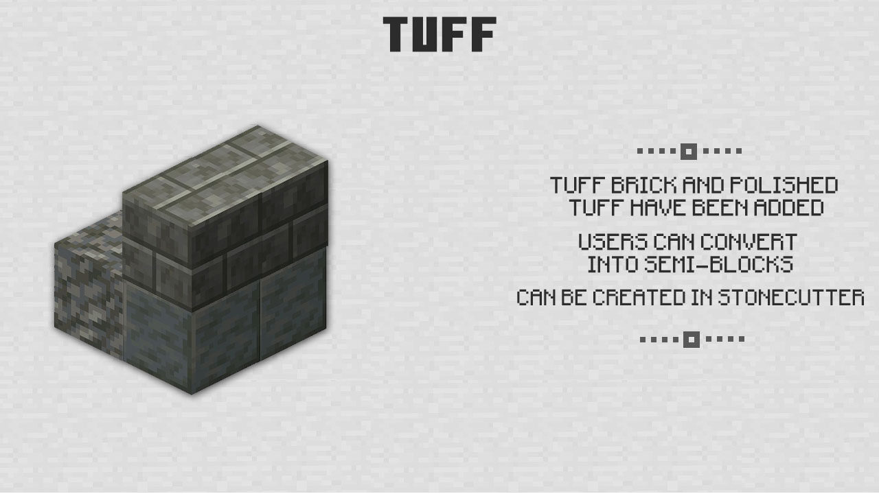 Tuff for Minecraft PE 1.20-1.21