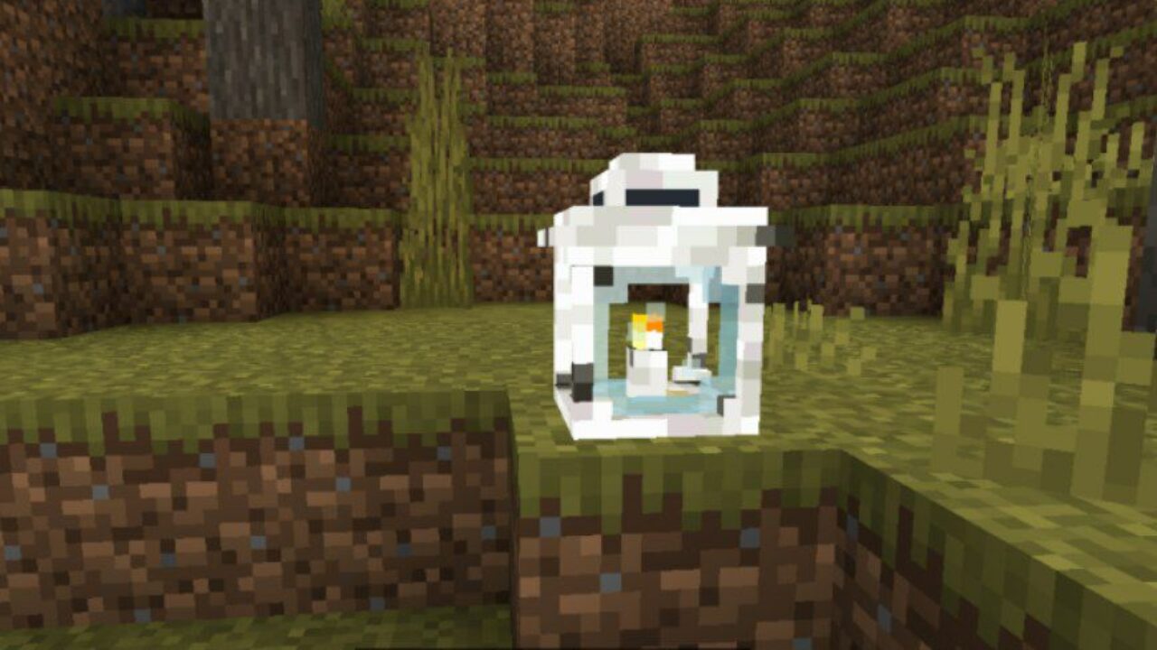 Wooden Birch from Lamps and Lanterns Mod for Minecraft PE