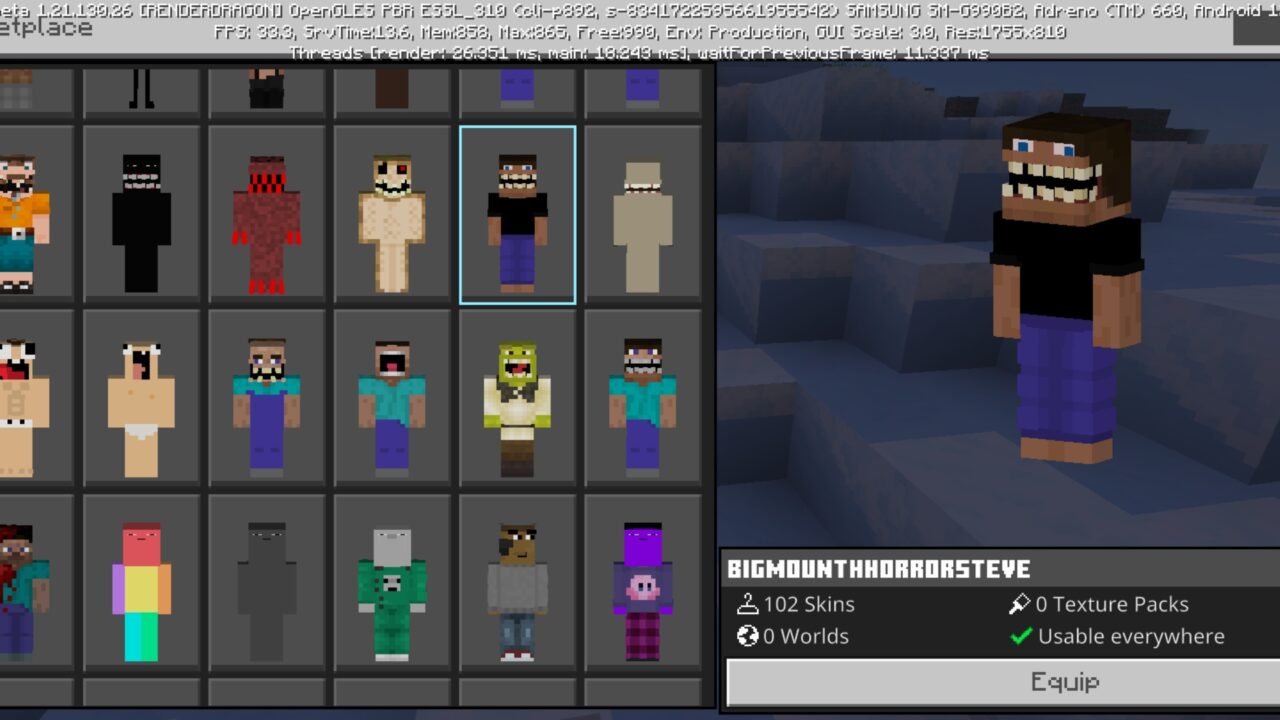 Best Meme from 4D Skins Mod for Minecraft PE