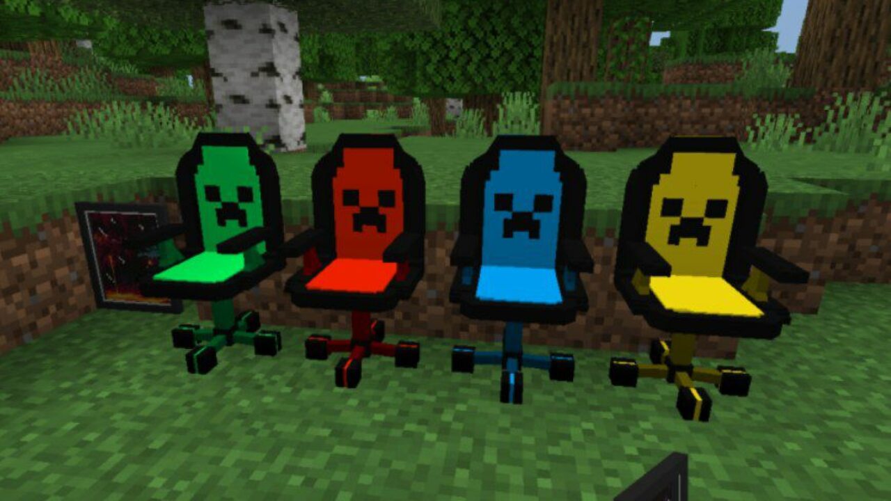 Chairs from Device Mod for Minecraft PE