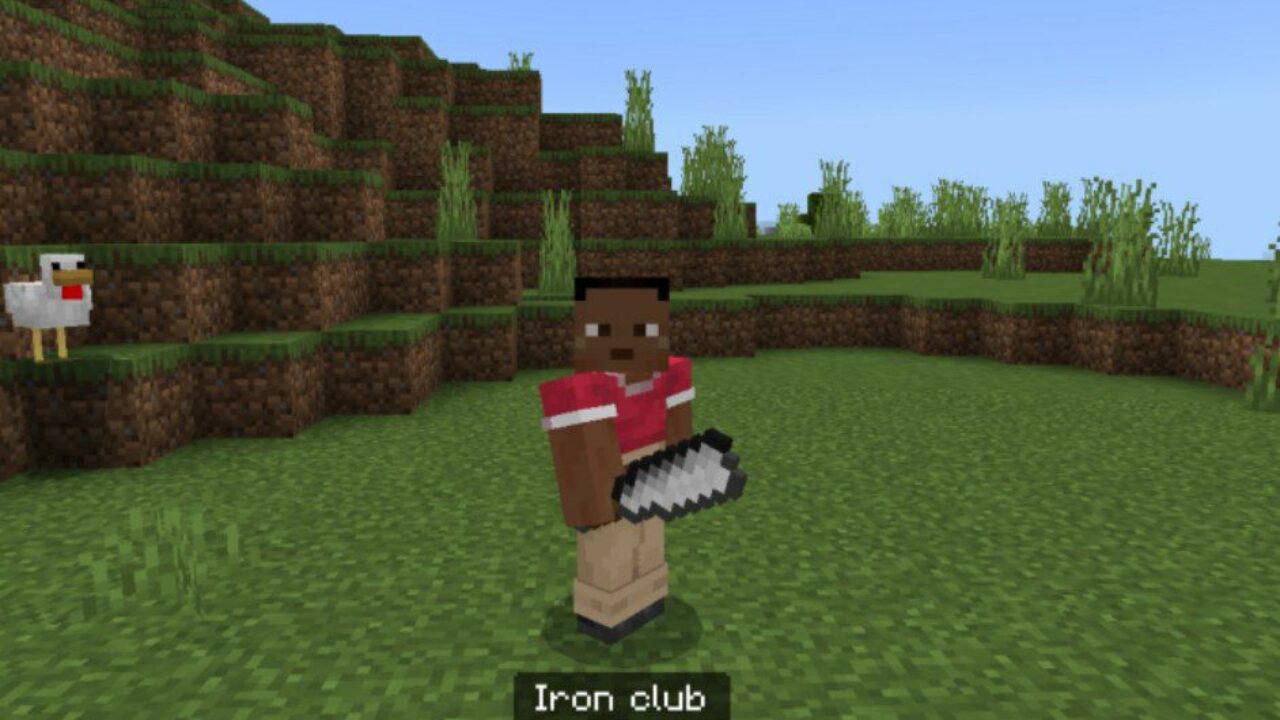 Club from Basic Weapons Mod for Minecraft PE