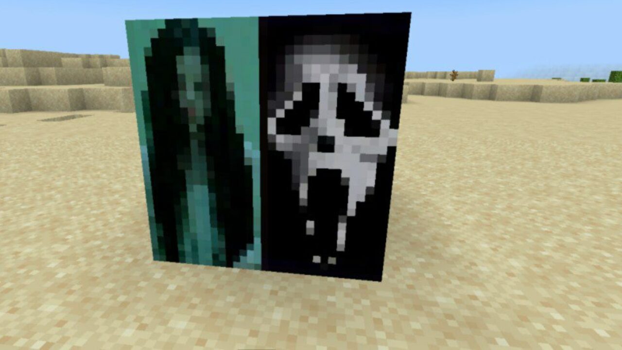 Creepy from Horror Paintings Texture Pack for Minecraft PE