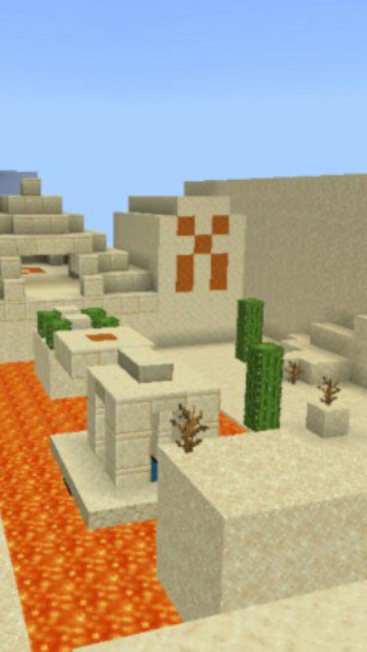 Desert from 3D Parkour Map for Minecraft PE