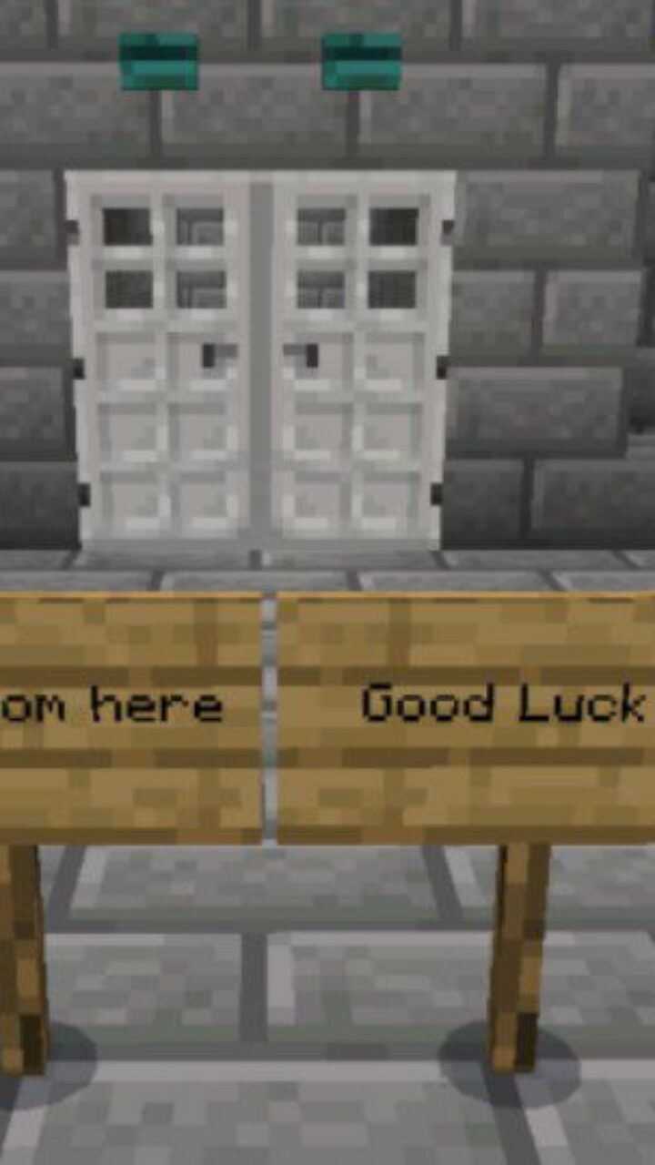 Entrance from Most Difficult Labyrinth Mod for Minecraft PE