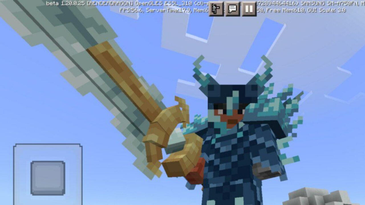 Frost Sword Mod for Minecraft PE