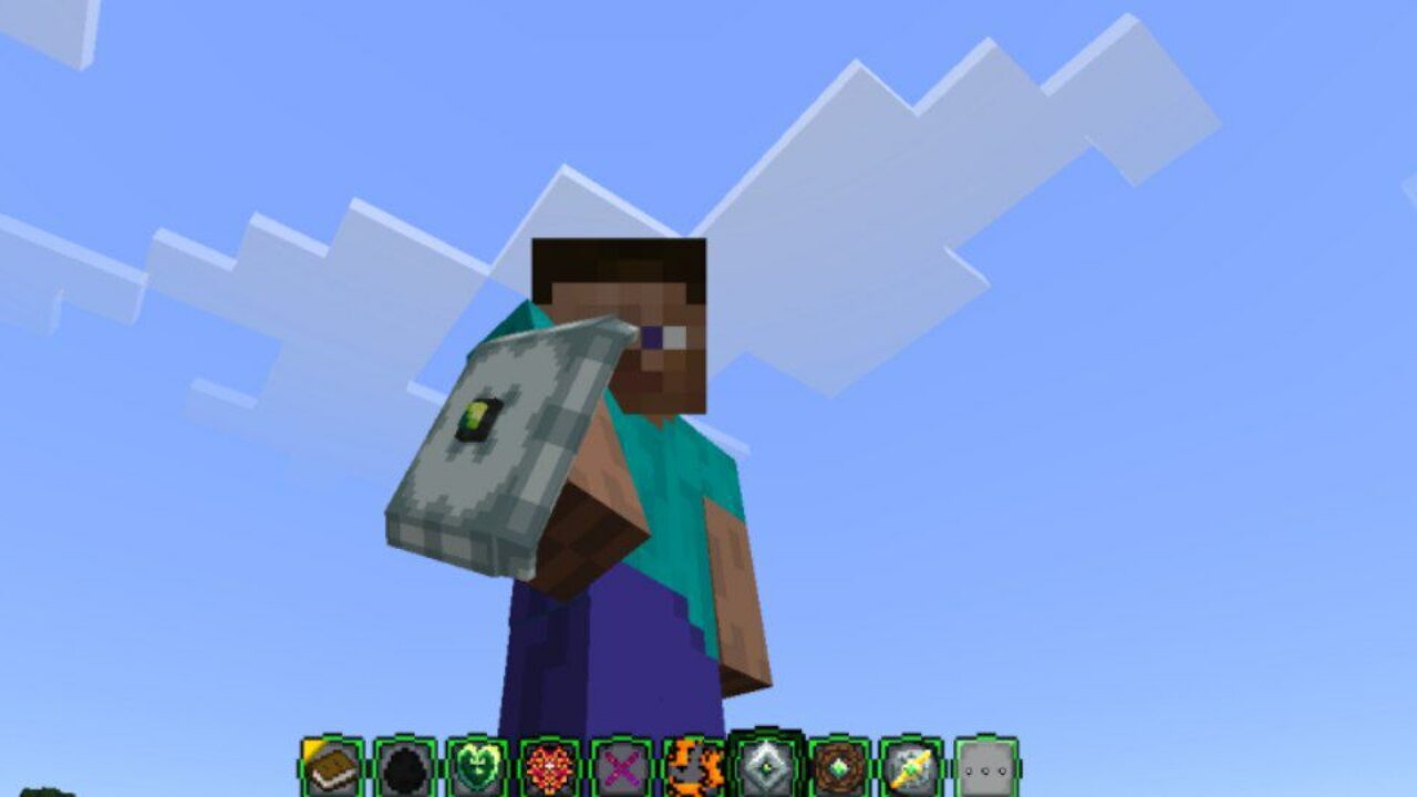 Grey Shield from Shield Hero Mod for Minecraft PE