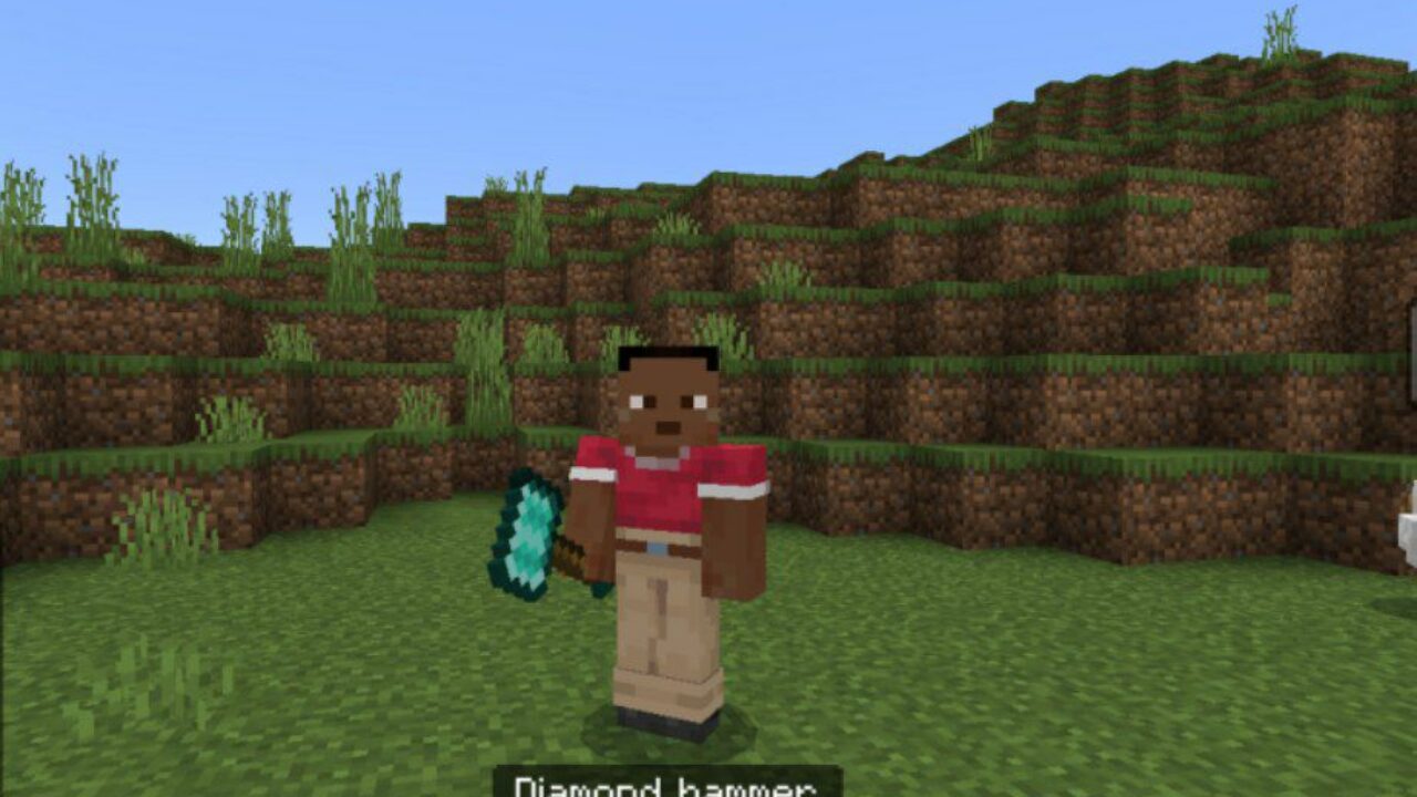 Hammer from Basic Weapons Mod for Minecraft PE