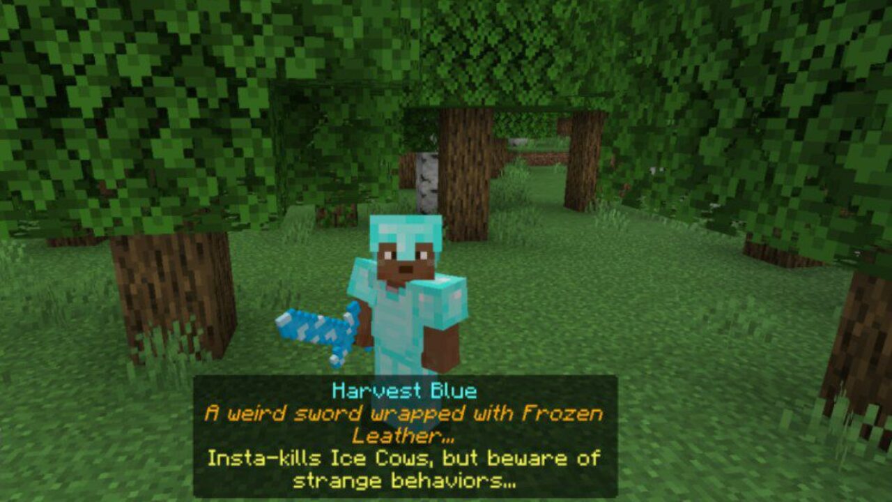 Harvest Blue from Frost Armor Mod for Minecraft PE