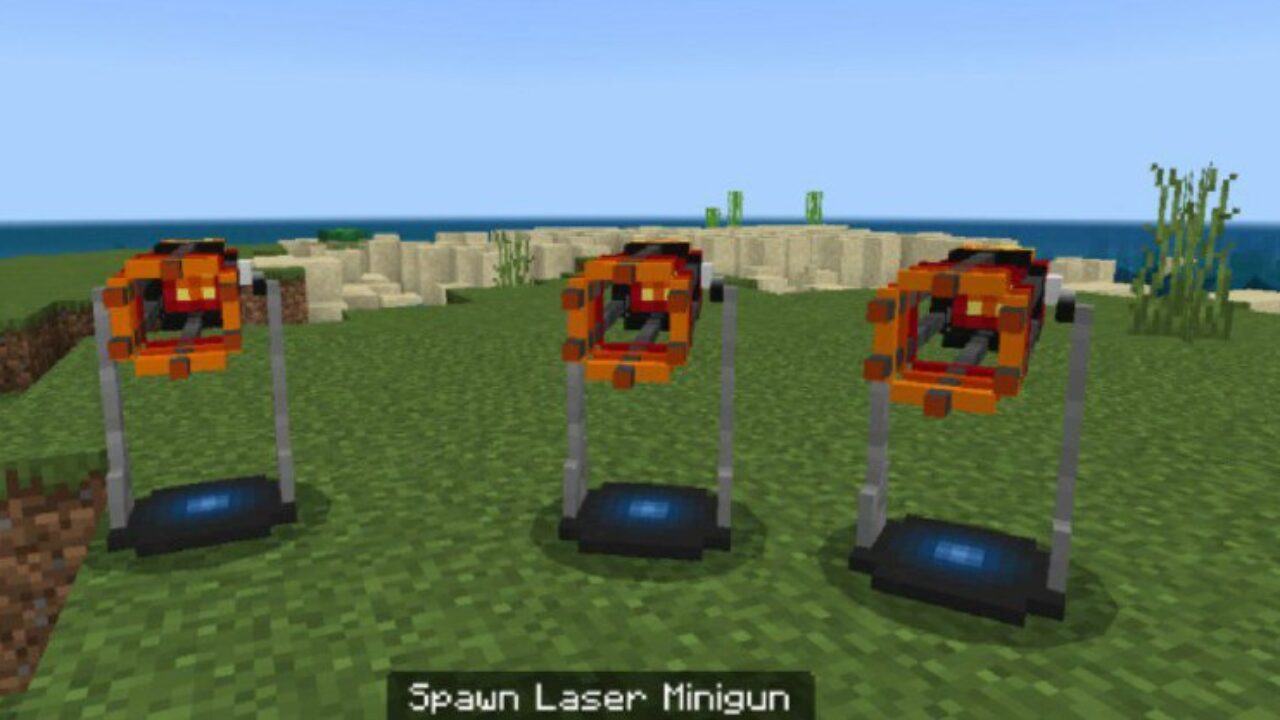 Laser Minigun from Minigun Mos for Minecraft PE