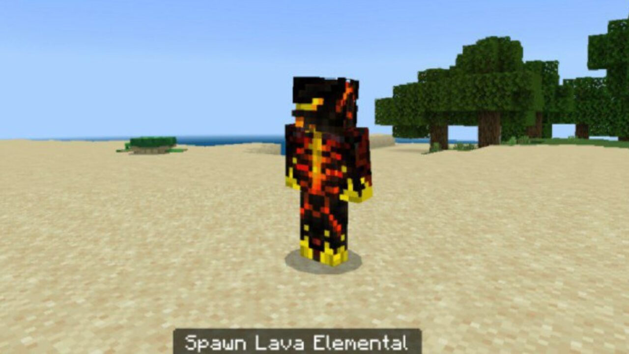 Lava Elemental from Valkyries Mod for Minecraft PE