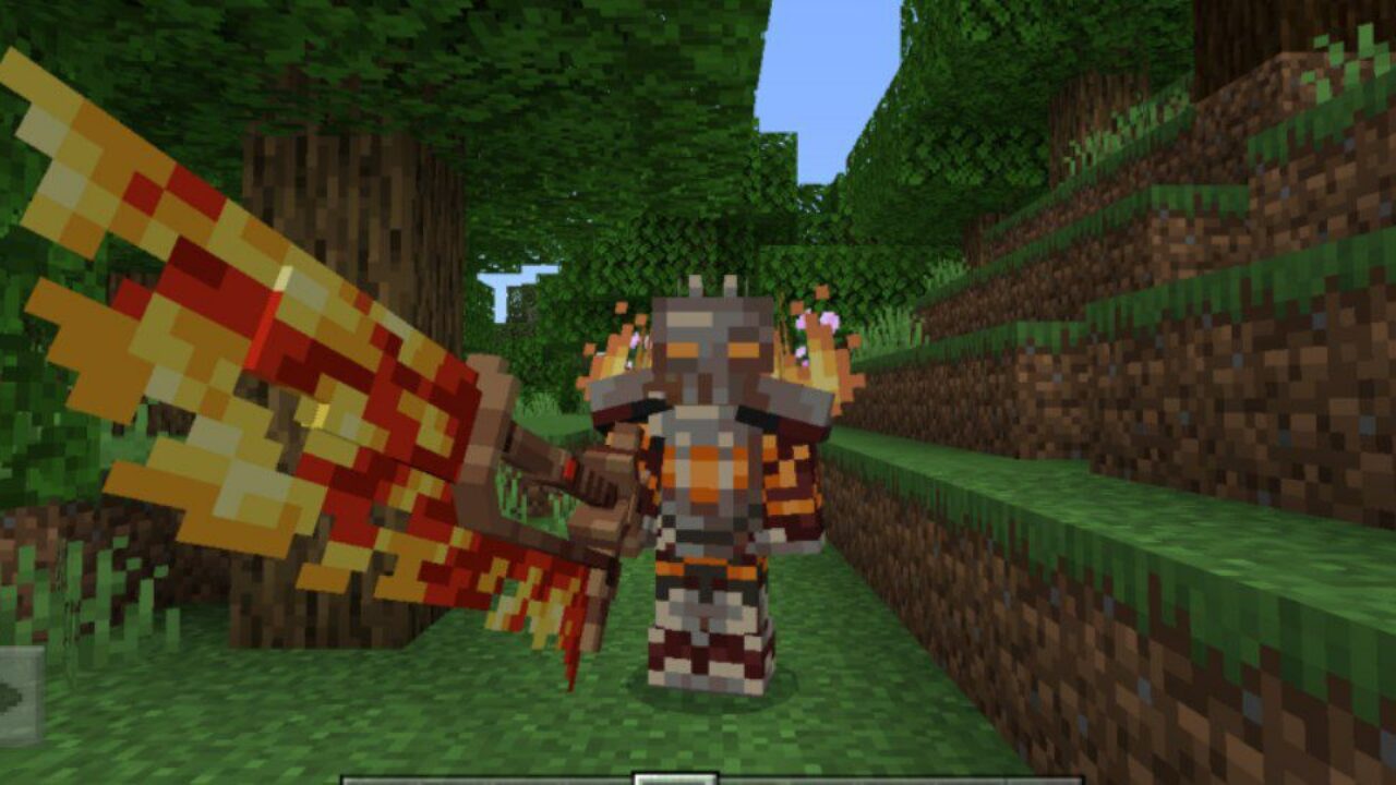 Magma Armor and Sword Mod for Minecraft PE