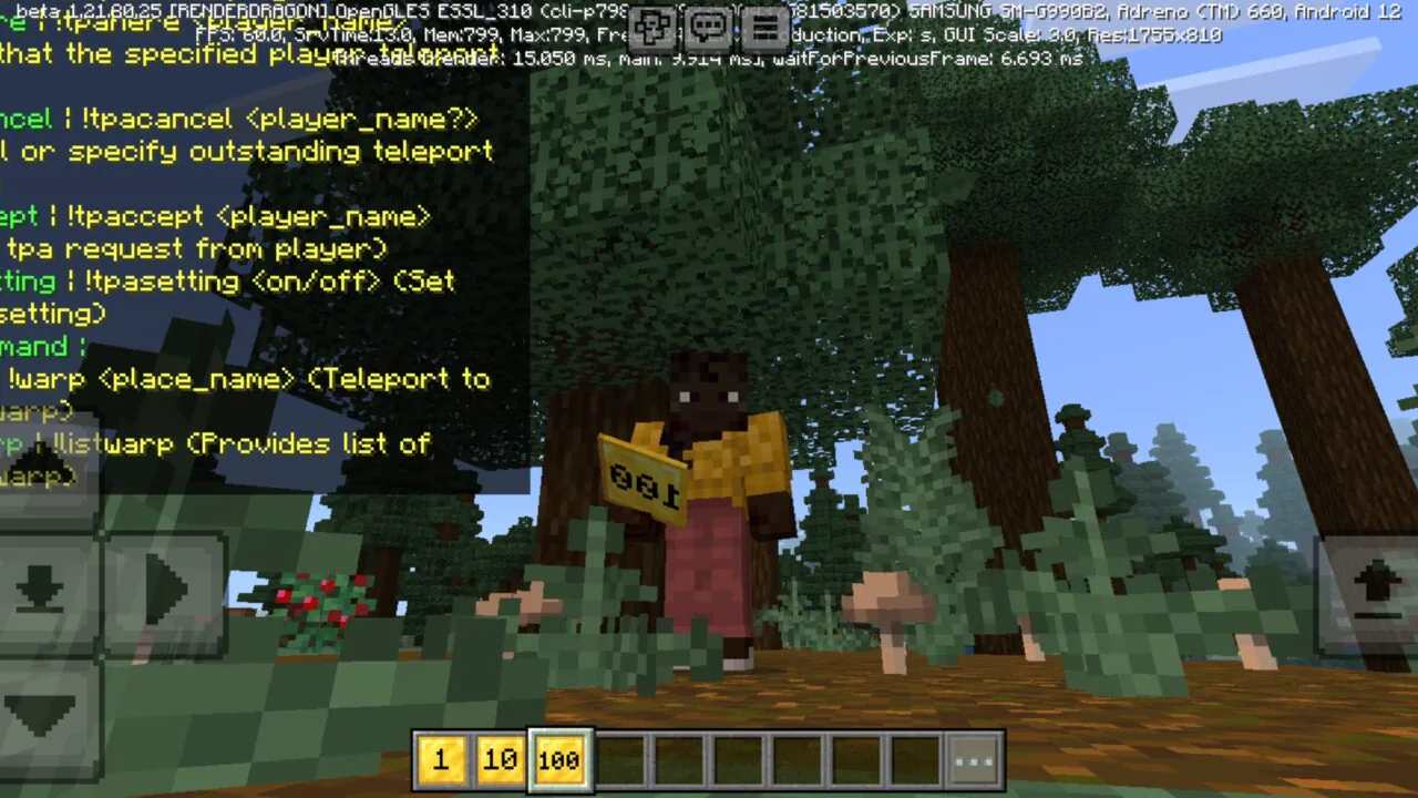 More Options from Essentials Mod for Minecraft PE