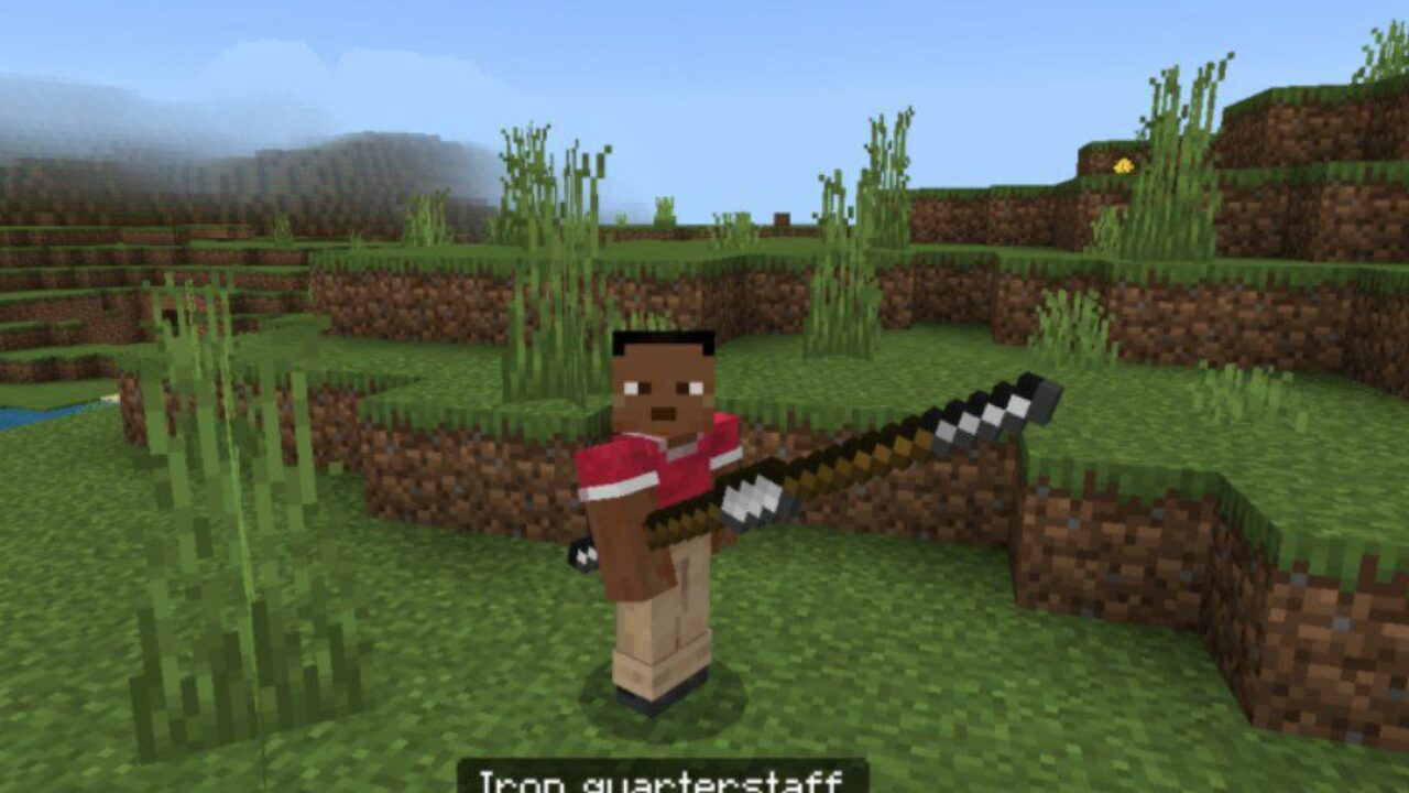 Quaterstaff from Basic Weapons Mod for Minecraft PE