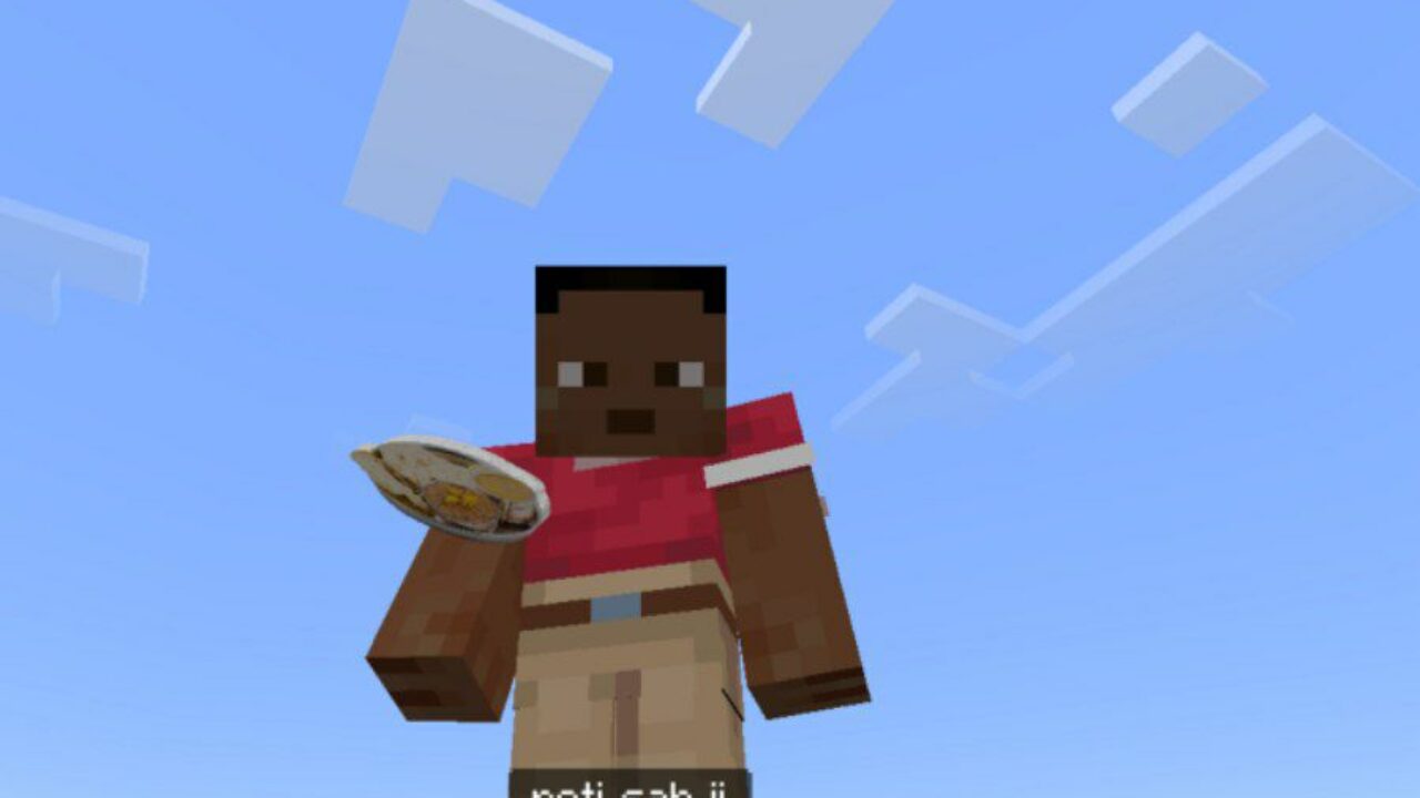 Roti Sabji from Indian Roti Mod for Minecraft PE