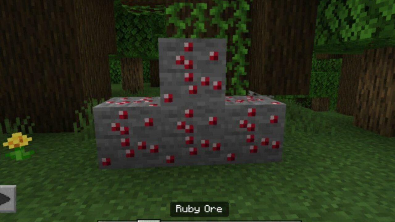 Ruby Ore from Pigman Mod for Minecraft PE