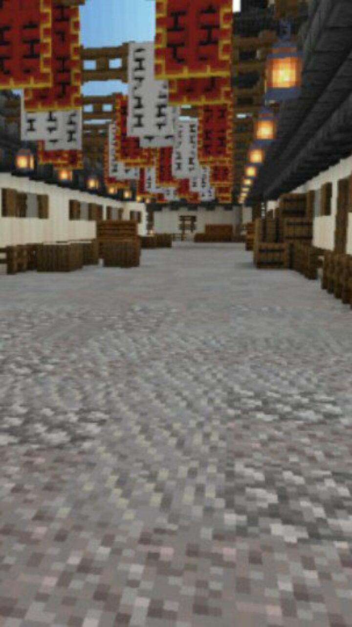 Street from Samurai Village Map for Minecraft PE