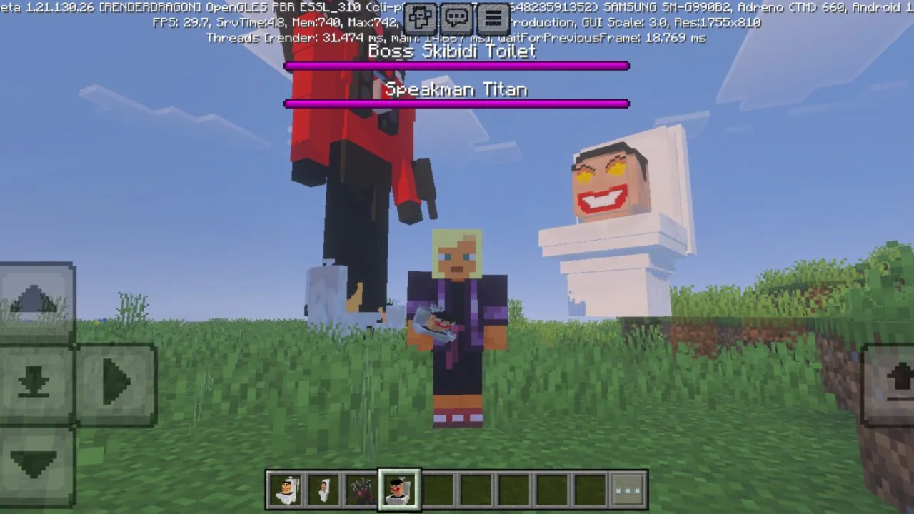 Updated from Skibidi Toilet Mod for Minecraft PE