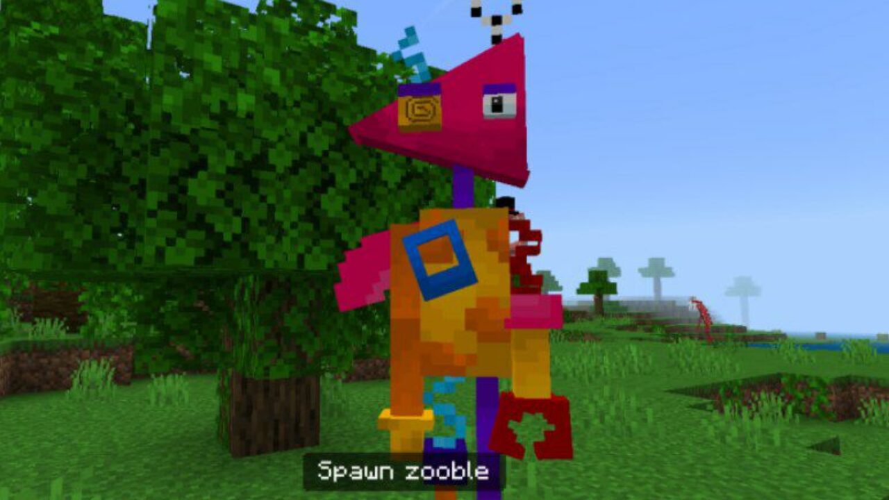 Zooble from Amazing Digital Circus Mod for Minecraft PE