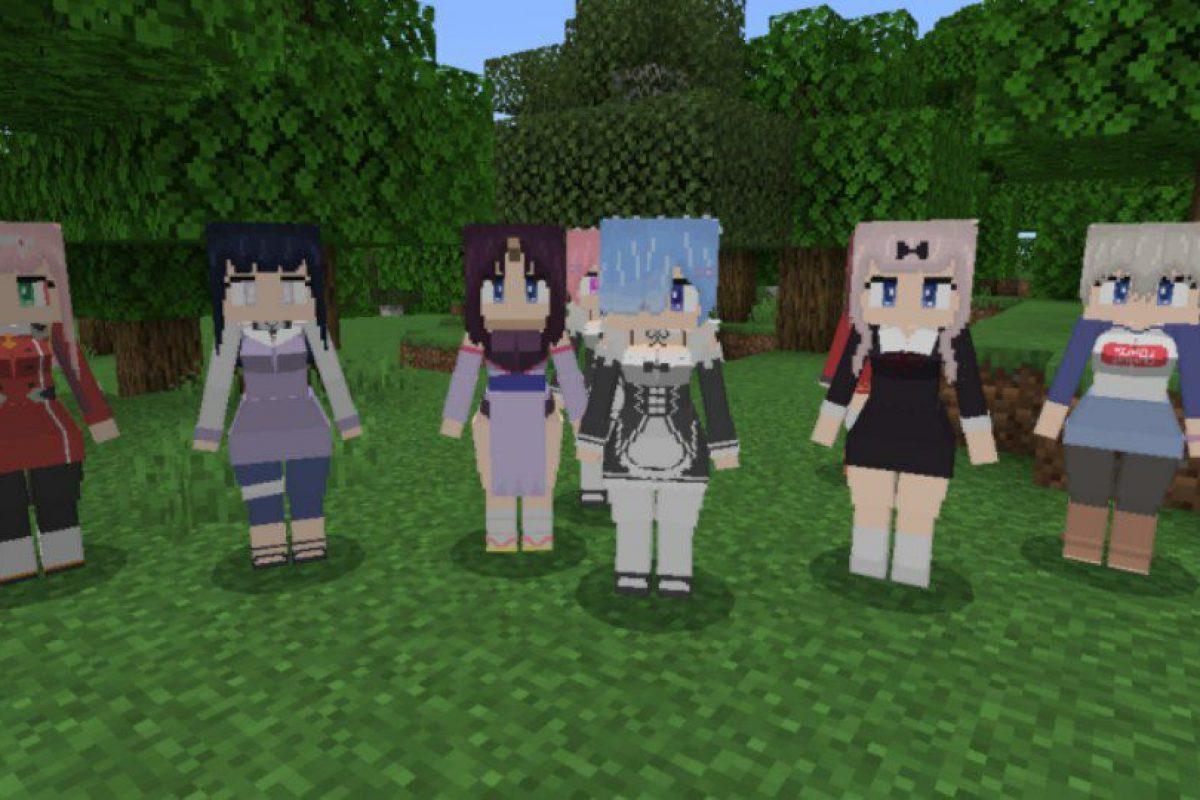 Anime Girls Mod for Minecraft PE