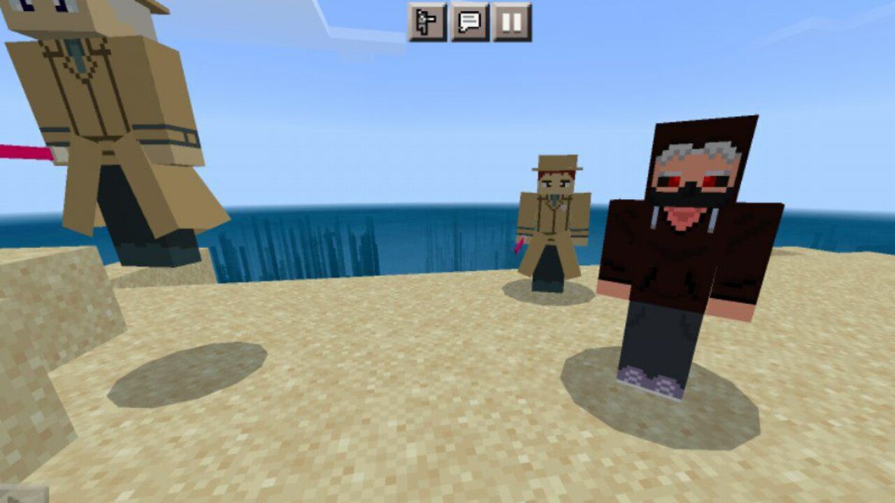 Characters from Tokyo Ghoul Mod for Minecraft PE