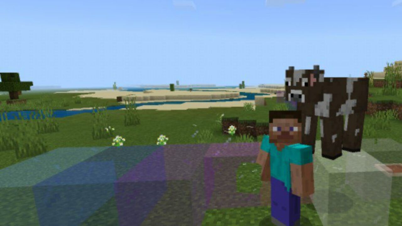 Colored from Transparent Blocks Mod for Minecraft PE