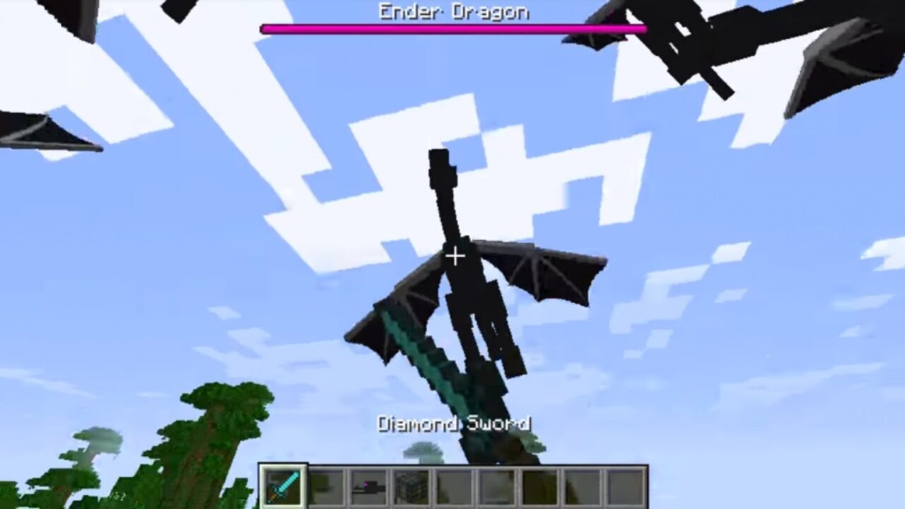 Fight from Ender Dragon Mod for Minecraft PE