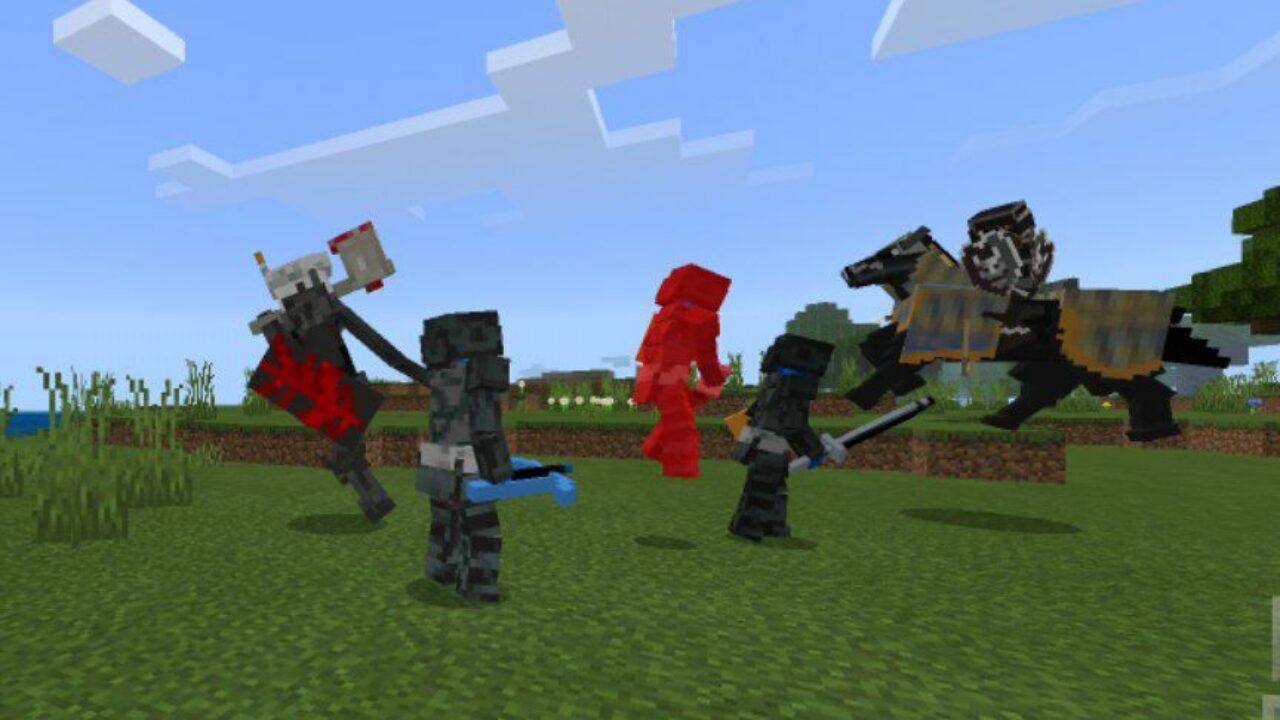 Fight from Knights Mod for Minecraft PE