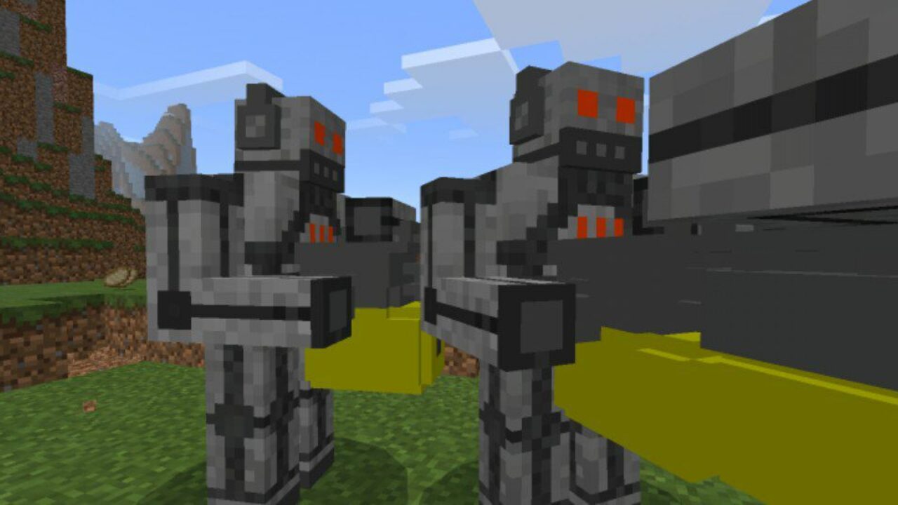 Fight from Terminator Mod for Minecraft PE