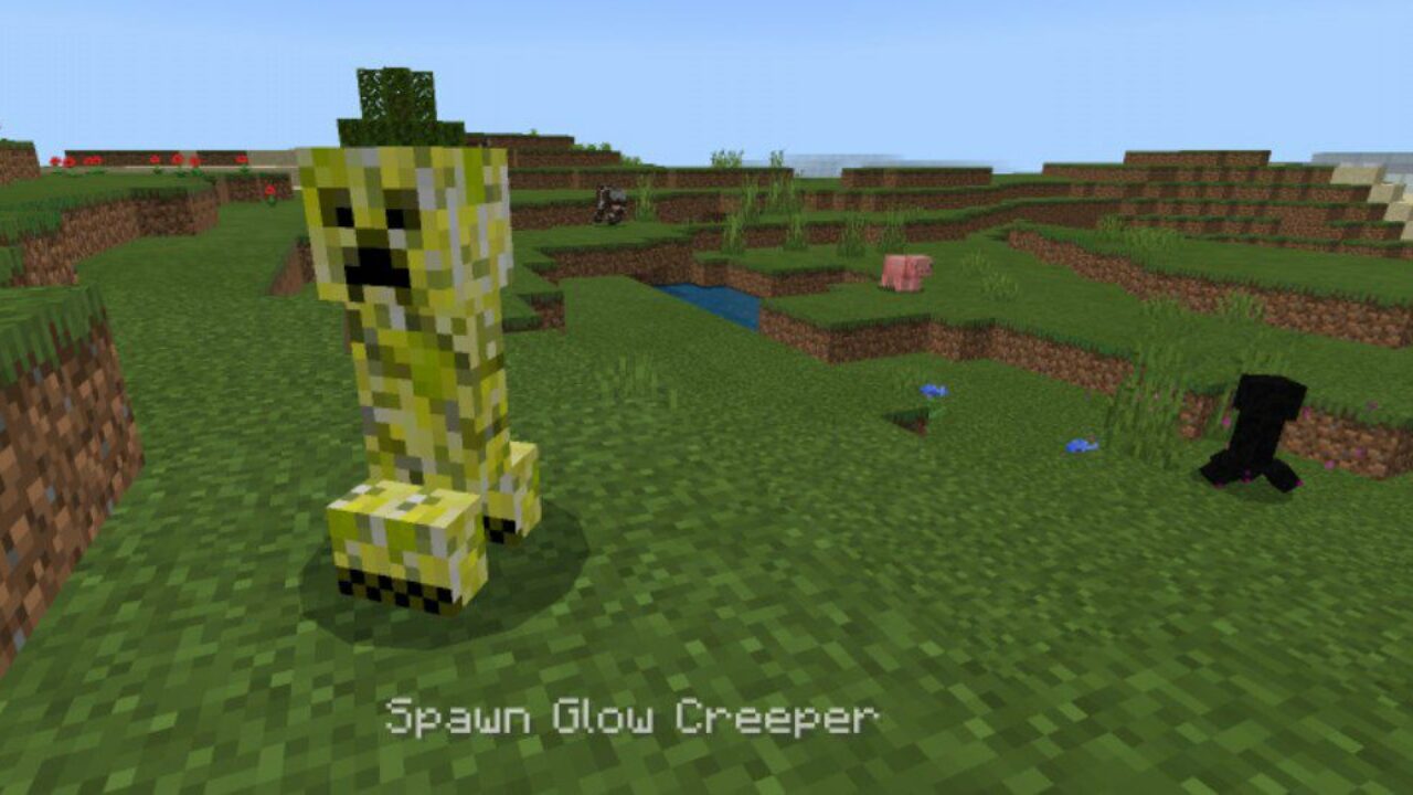 Glow from Creeper Mod for Minecraft PE