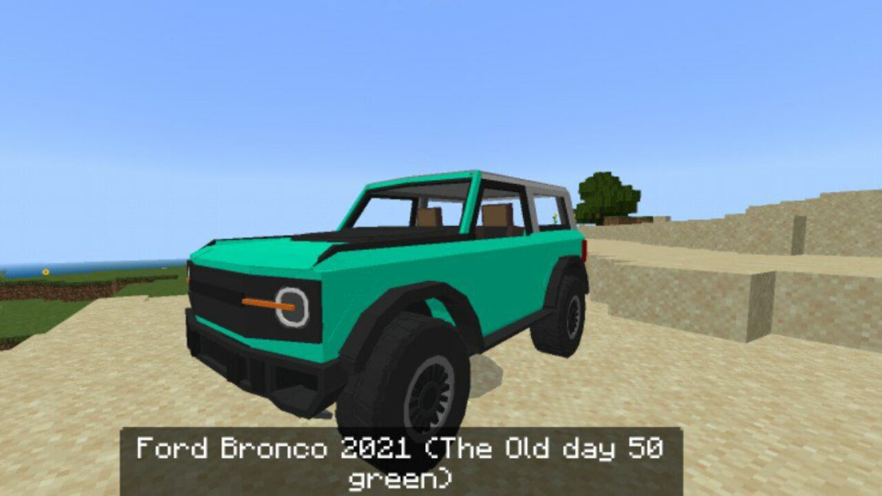 Green from USA Cars Mod for Minecraft PE